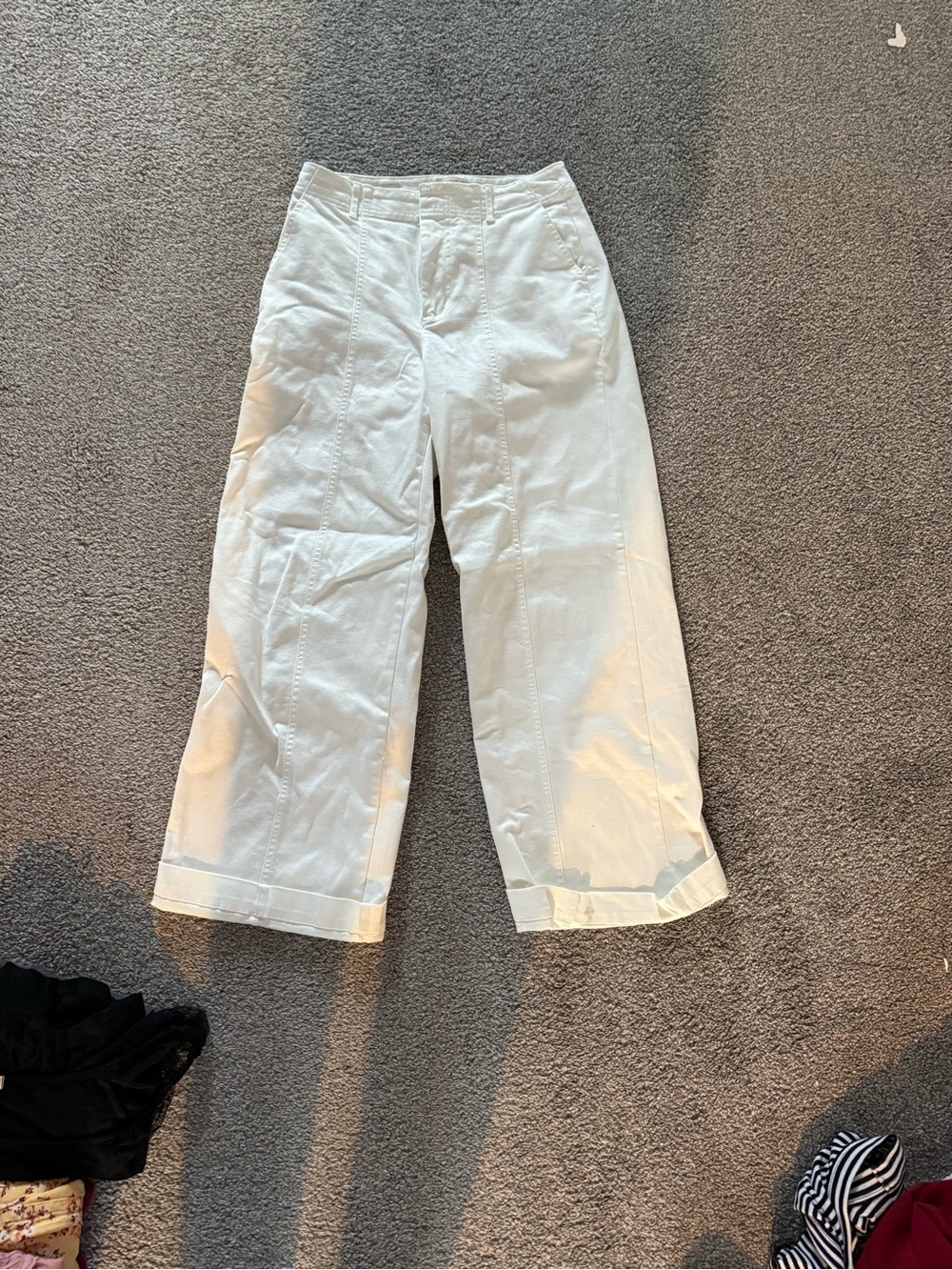 Universal Thread Cream High-Rise Wide-Leg Pants